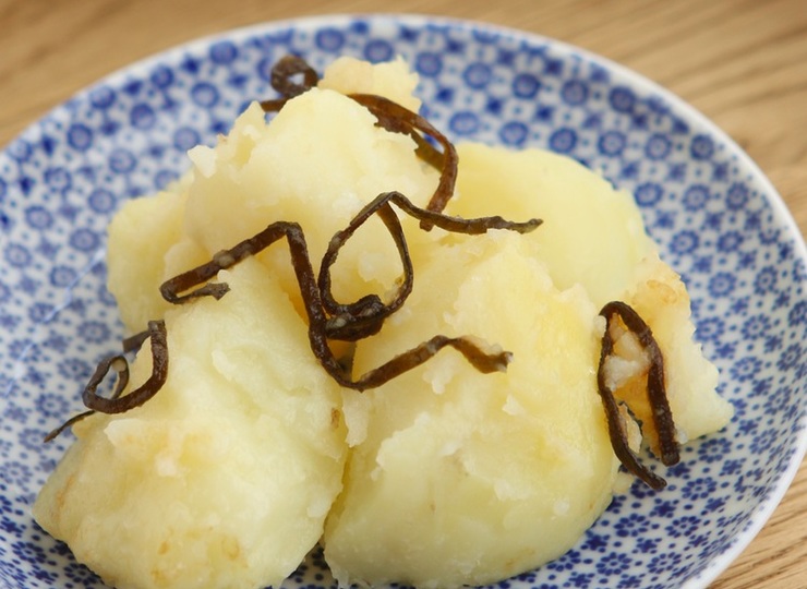 電子レンジで 和風粉吹きいも