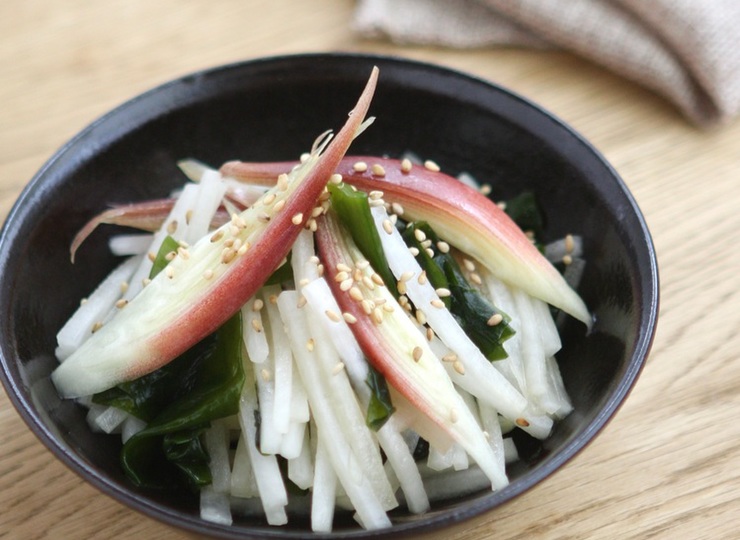 みょうがとわかめの中華風酢の物