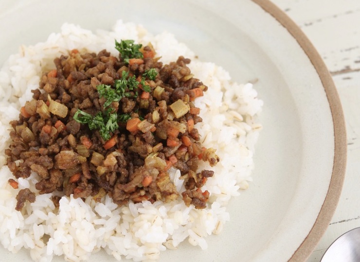 脂質を抑えた ドライカレー