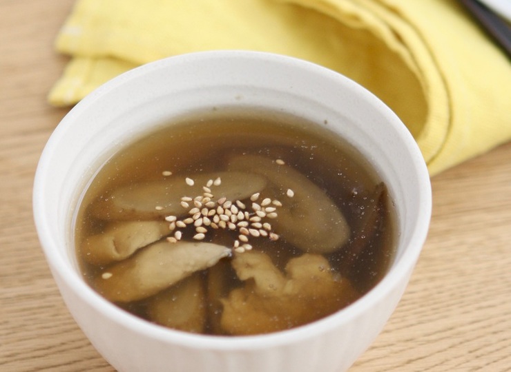 鶏ささ身とごぼうの中華スープ