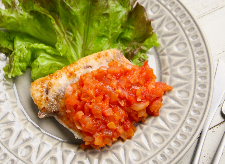 かじきのステーキ トマトソース