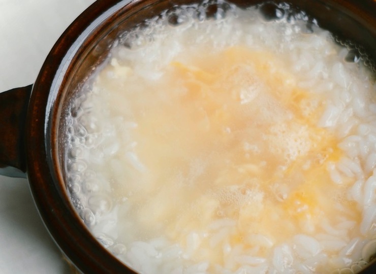 調味料なしでもおいしい 基本の卵雑炊