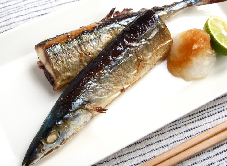 グリルで簡単 さんまの塩焼き