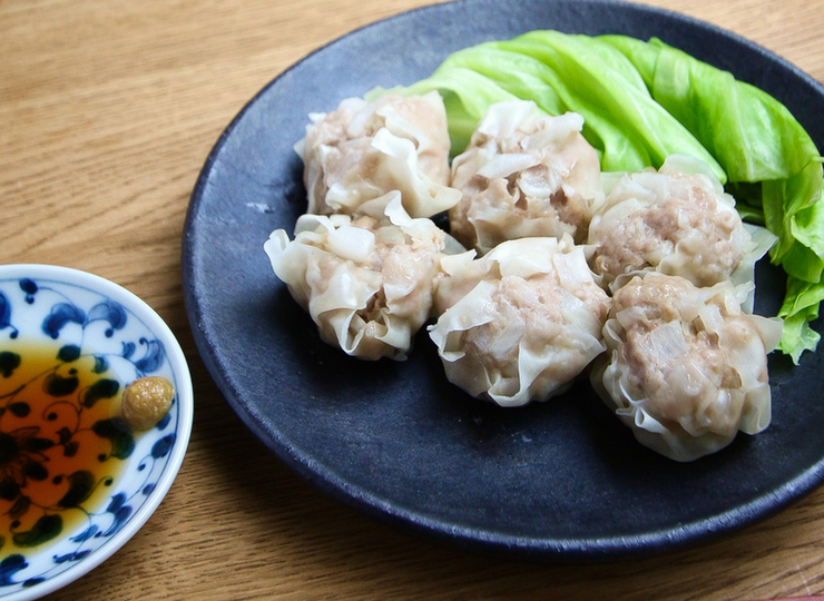 電子レンジで作る お手軽シュウマイ