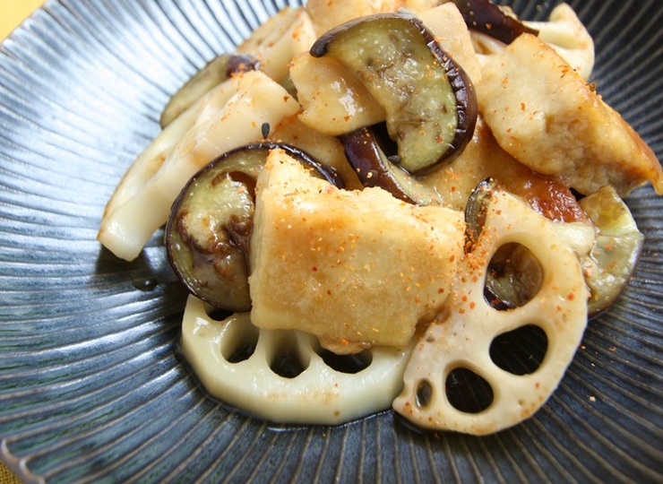 高野豆腐の甘酢あんかけ