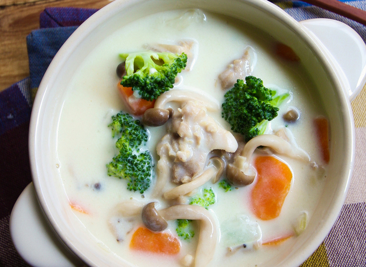 きのこ入りホワイトシチュー