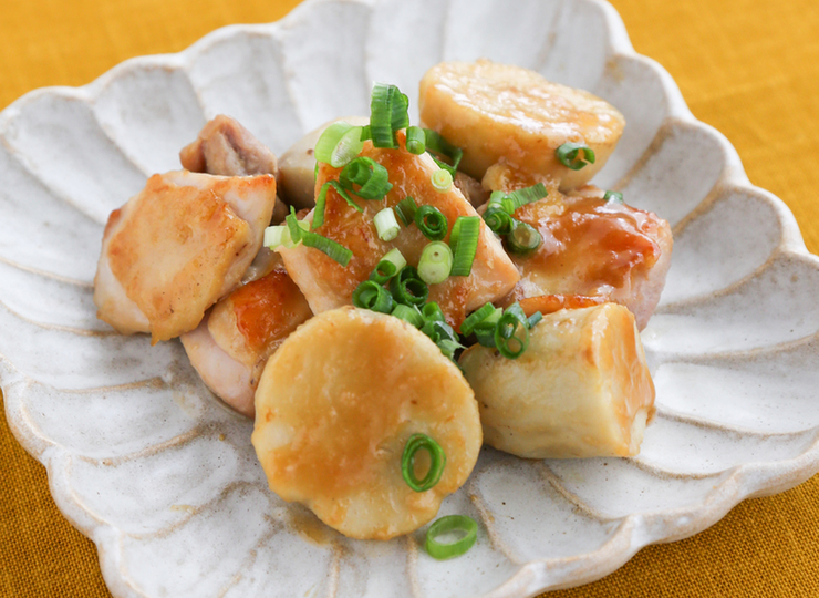 鶏肉と里いものみそ照り焼き