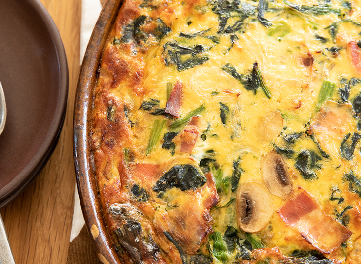 ほうれん草とベーコンのキッシュ
