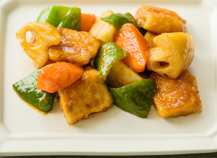 かじきの甘酢照り焼き