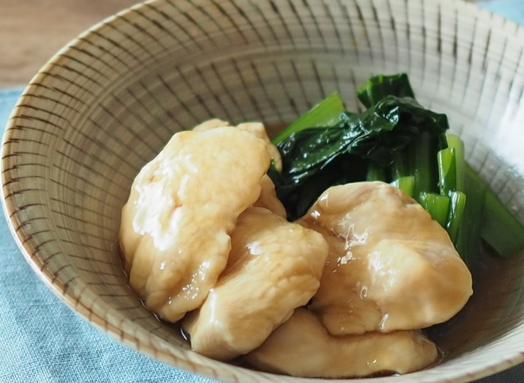 鶏肉と小松菜の治部煮