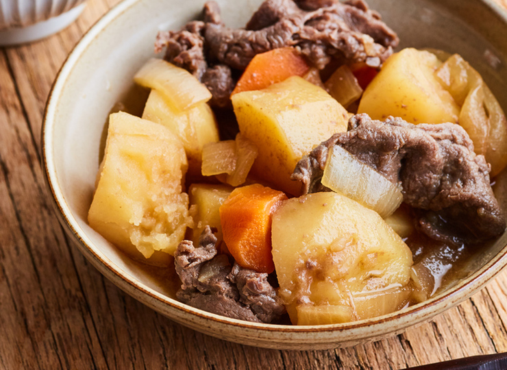 電子レンジで作る 簡単肉じゃが