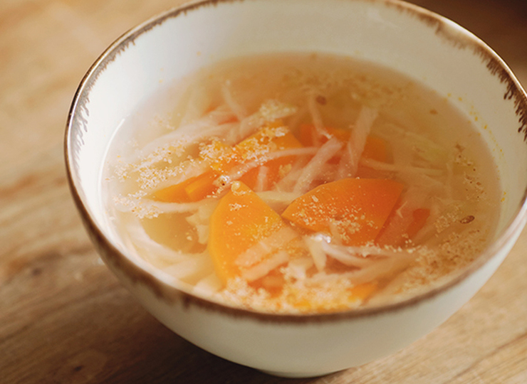 切り干し大根とにんじんのスープ