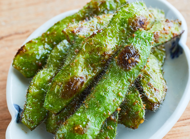 枝豆の山椒焼き