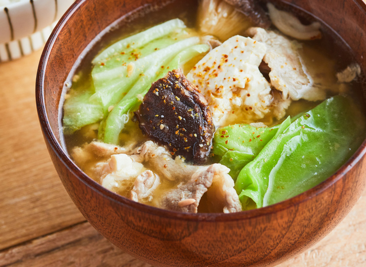 包丁いらず おかずになる豚汁