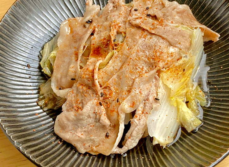 白菜と豚肉のフライパン蒸し