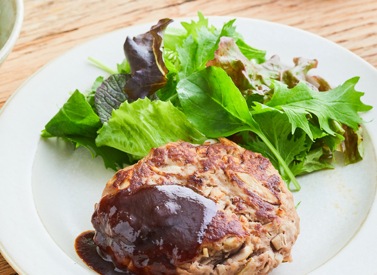 食べ応え満点 ごぼうのハンバーグ