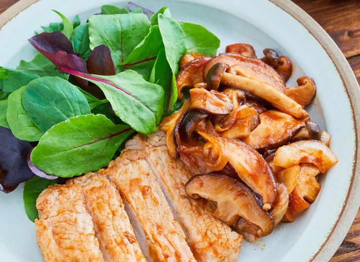 きのこたっぷり ポークチャップ