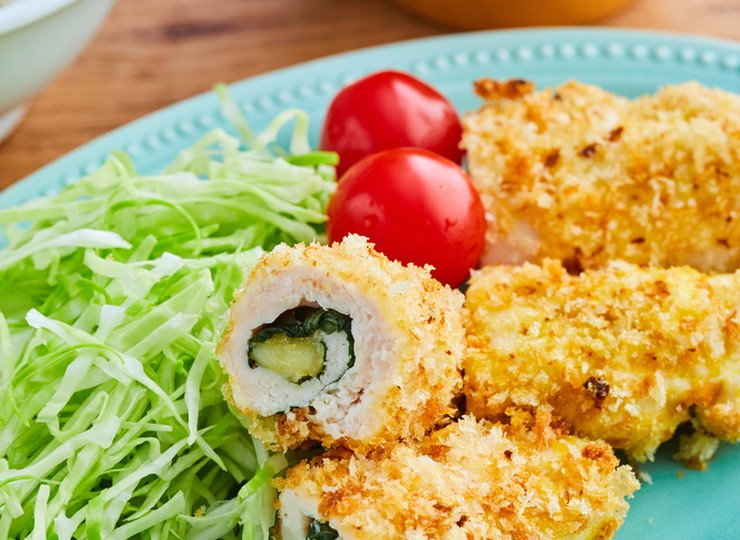 揚げない 青じそとチーズのチキンカツ