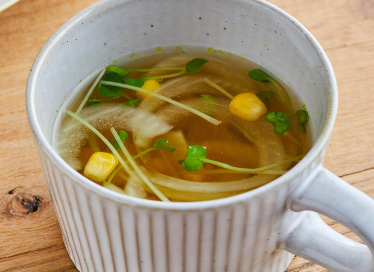 レンジで簡単 マグカップスープ