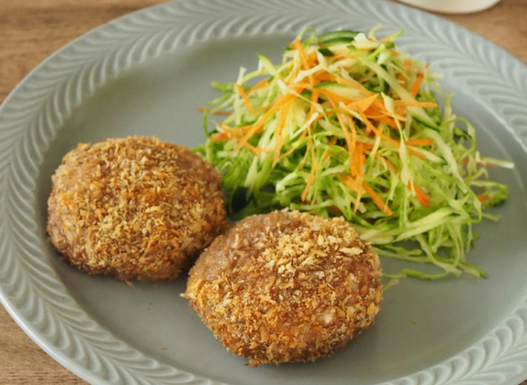 揚げない メンチカツ