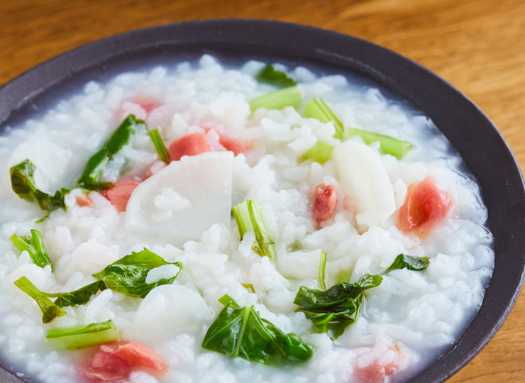 七草の梅おかゆ