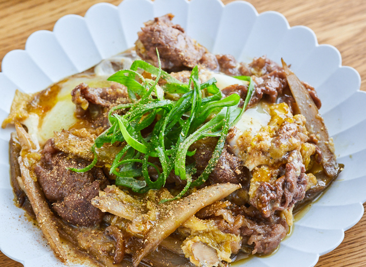 牛肉とごぼうの柳川風