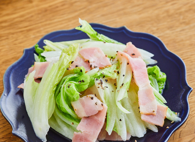 白菜とベーコンのレンジ蒸し