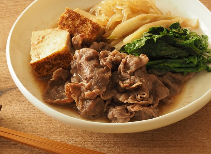 牛肉のすき焼き風