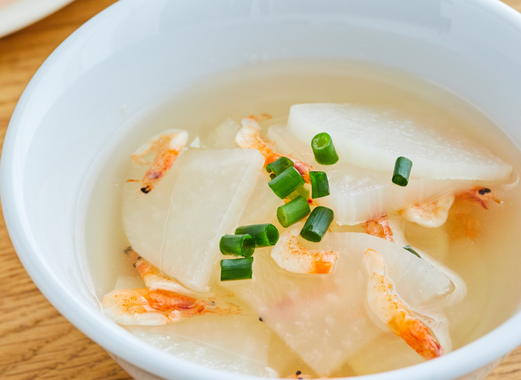 大根と桜えびの中華スープ