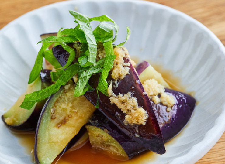 しそ香る　なすの揚げ浸し