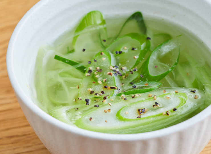 長ねぎのシンプル中華スープ