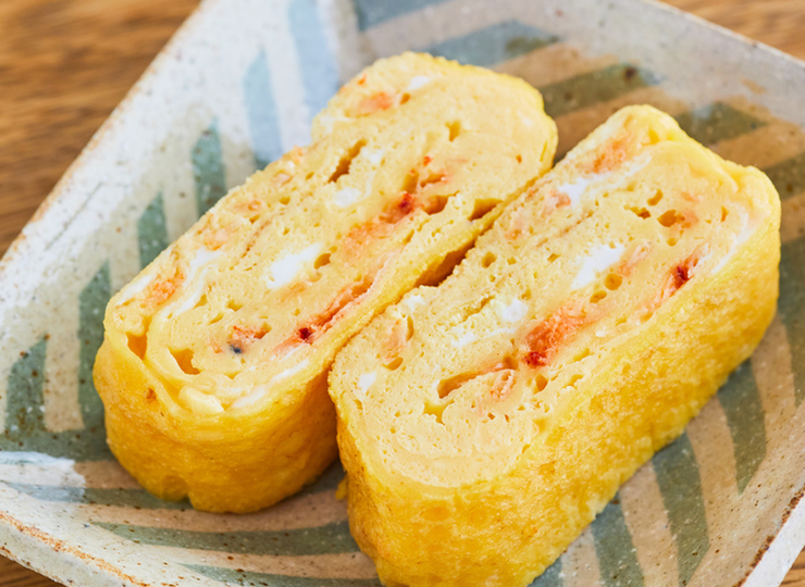 桜えびのうま味感じる だし巻き卵