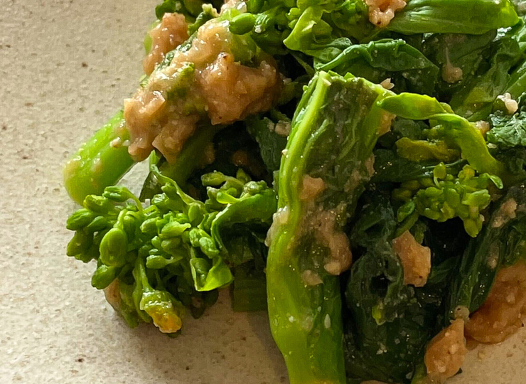 菜の花の梅肉あえ