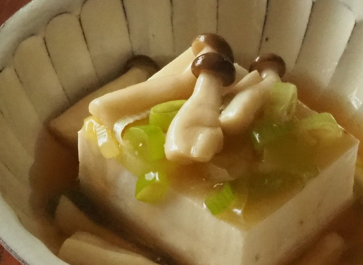 豆腐のきのこあんかけ