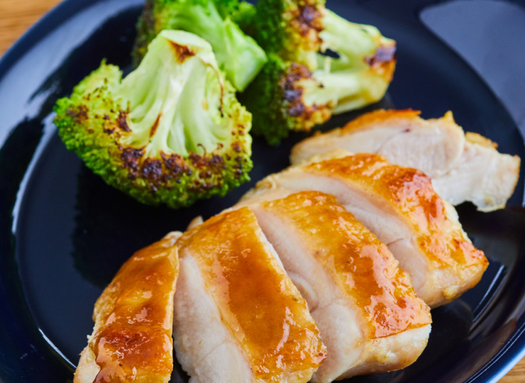 鶏もも肉のわさびしょうゆソテー