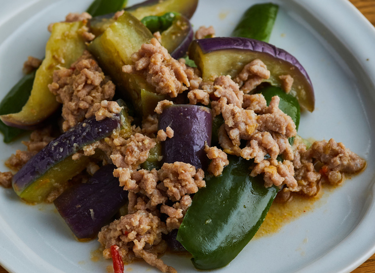 しょうが香る麻婆なす