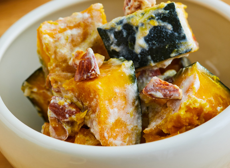 ゴロゴロかぼちゃのヨーグルトサラダ