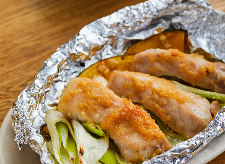 豚肉のみそ漬け ホイル焼き