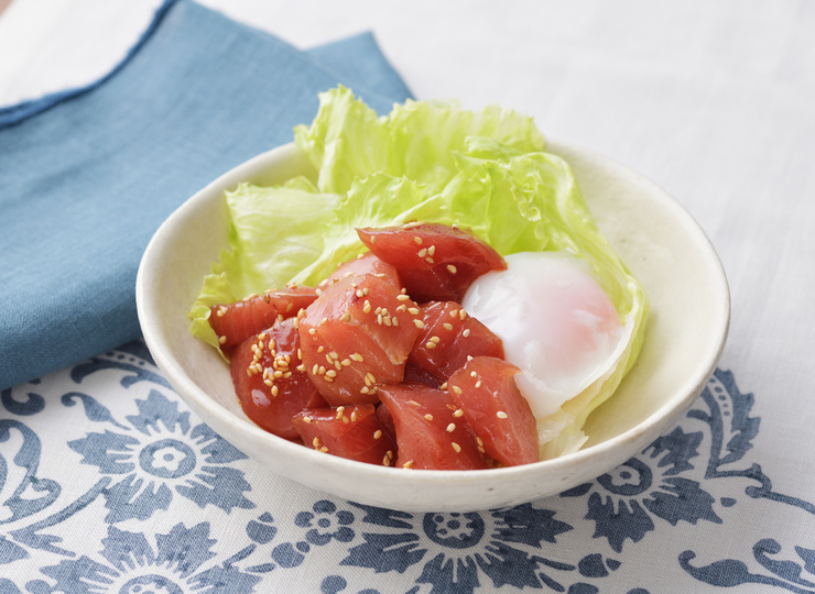 刺し身でユッケ風