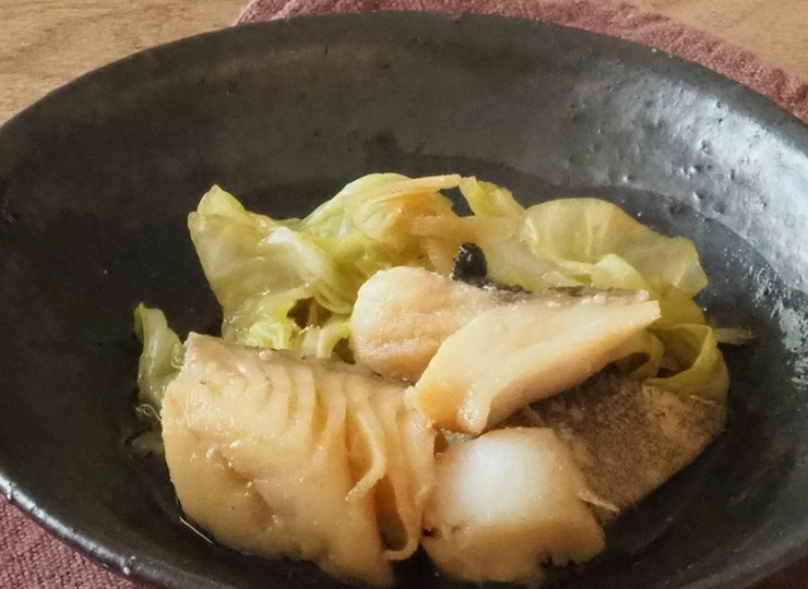 たらとキャベツのさっと煮