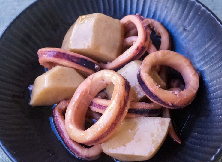 いかと里いもの甘辛煮