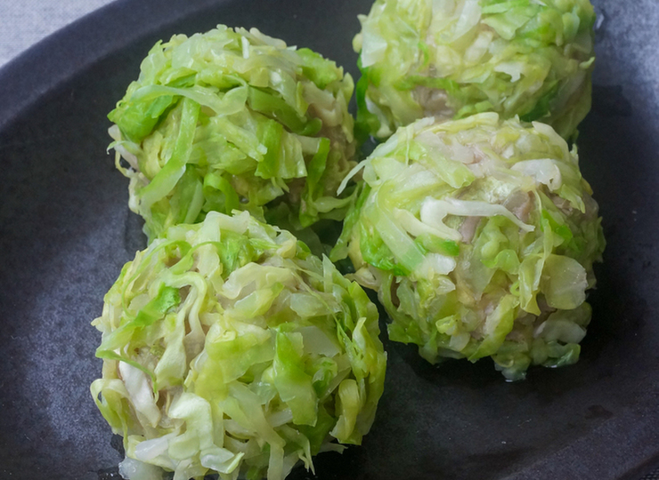 家に残ったキャベツでシュウマイ