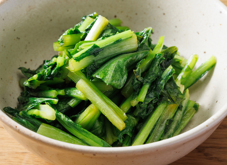 常備菜に かぶの葉炒め