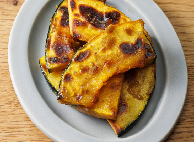 ほぼ塩０ 焼きかぼちゃのクミンあえ