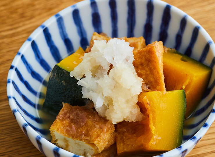 厚揚げとかぼちゃの煮物