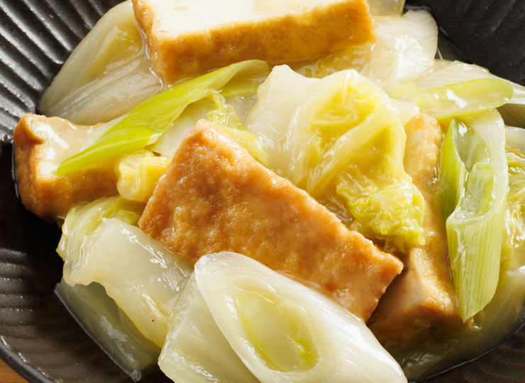 やさしい味わい 厚揚げと白菜のとろとろ煮