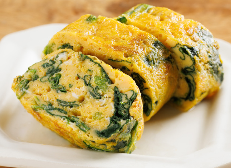 ほうれん草の卵焼き