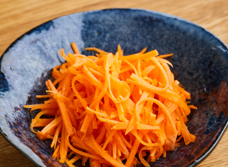 材料３つ にんじんの塩ナムル