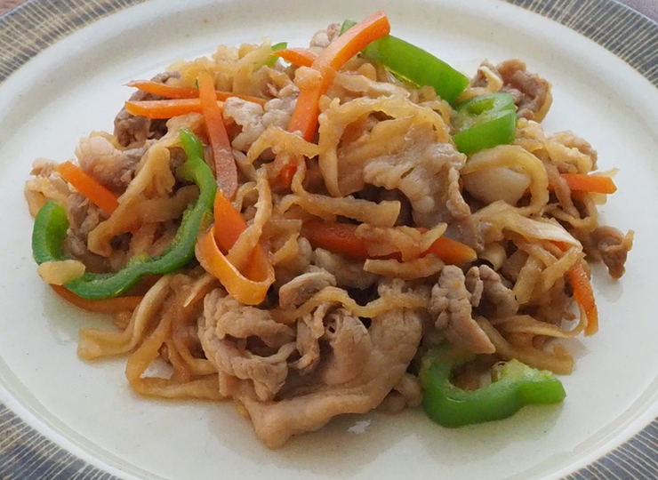 切り干し大根でチャプチェ風炒め