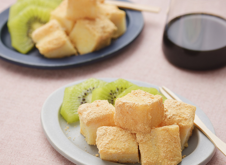 豆腐わらびもち 黒みつきな粉